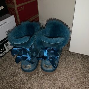 Blue Bow Uggs